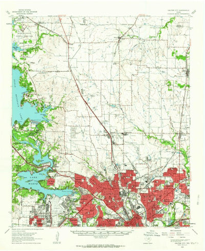 United States Geological Survey Haltown City, TX (1955, 62500-Scale) digital map