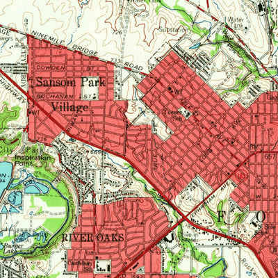 United States Geological Survey Haltown City, TX (1955, 62500-Scale) digital map