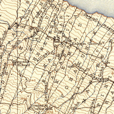 United States Geological Survey Hamakua, HI (1915, 62500-Scale) digital map
