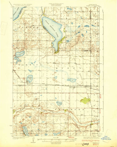 United States Geological Survey Hamar, ND (1930, 62500-Scale) digital map