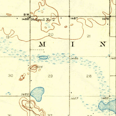 United States Geological Survey Hamar, ND (1930, 62500-Scale) digital map