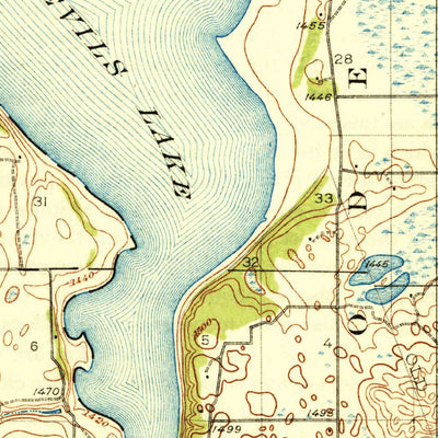 United States Geological Survey Hamar, ND (1930, 62500-Scale) digital map