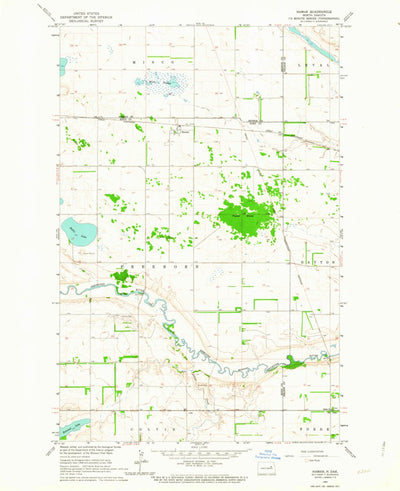 United States Geological Survey Hamar, ND (1962, 24000-Scale) digital map