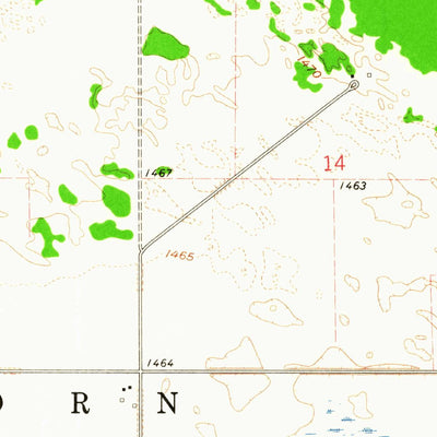 United States Geological Survey Hamar, ND (1962, 24000-Scale) digital map
