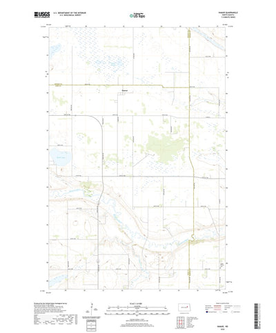 United States Geological Survey Hamar, ND (2020, 24000-Scale) digital map