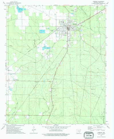 United States Geological Survey Hamburg, AR (1973, 24000-Scale) digital map
