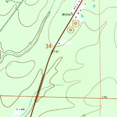 United States Geological Survey Hamburg, AR (1973, 24000-Scale) digital map