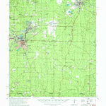 United States Geological Survey Hamburg, AR-LA (1978, 62500-Scale) digital map