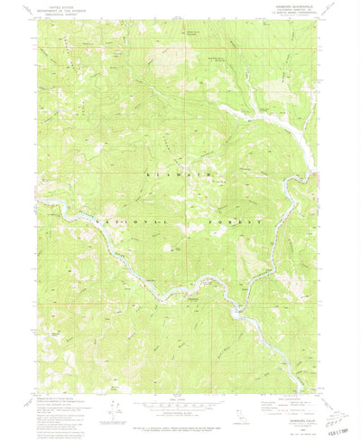 United States Geological Survey Hamburg, CA (1980, 24000-Scale) digital map
