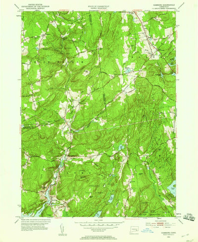 United States Geological Survey Hamburg, CT (1952, 24000-Scale) digital map