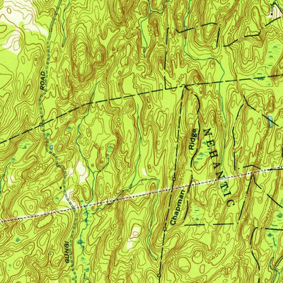 United States Geological Survey Hamburg, CT (1952, 31680-Scale) digital map