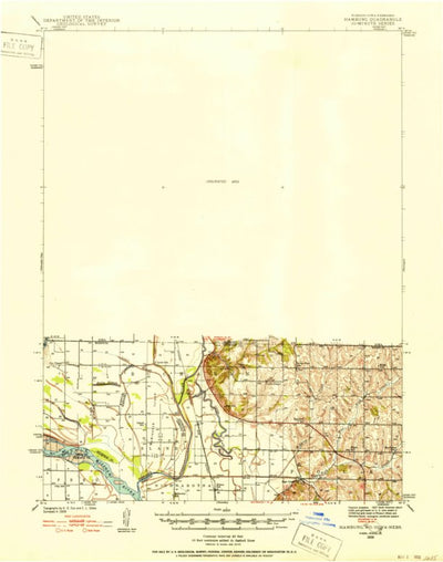 United States Geological Survey Hamburg, IA-MO-NE (1939, 62500-Scale) digital map