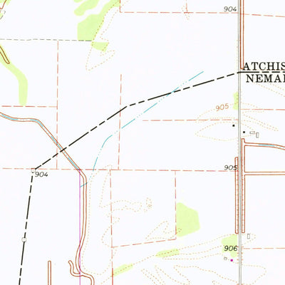 United States Geological Survey Hamburg, IA-MO-NE (1966, 24000-Scale) digital map