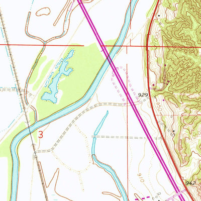 United States Geological Survey Hamburg, IA-MO-NE (1966, 24000-Scale) digital map
