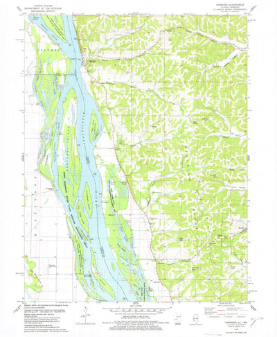 United States Geological Survey Hamburg, IL-MO (1978, 24000-Scale) digital map