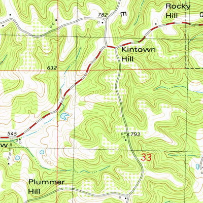 United States Geological Survey Hamburg, IL-MO (1978, 24000-Scale) digital map
