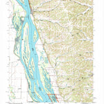 United States Geological Survey Hamburg, IL-MO (1993, 24000-Scale) digital map