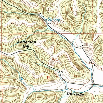 United States Geological Survey Hamburg, IL-MO (1993, 24000-Scale) digital map