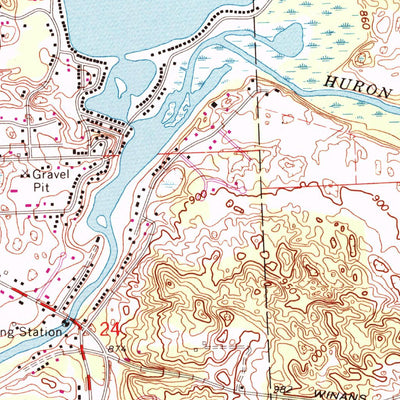 United States Geological Survey Hamburg, MI (1965, 24000-Scale) digital map