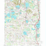 United States Geological Survey Hamburg, MI (1996, 24000-Scale) digital map