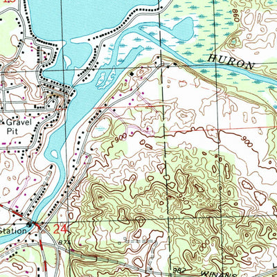 United States Geological Survey Hamburg, MI (1996, 24000-Scale) digital map