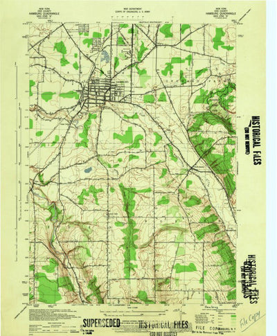United States Geological Survey Hamburg, NY (1944, 31680-Scale) digital map