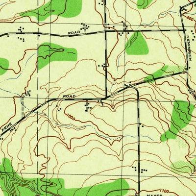 United States Geological Survey Hamburg, NY (1944, 31680-Scale) digital map