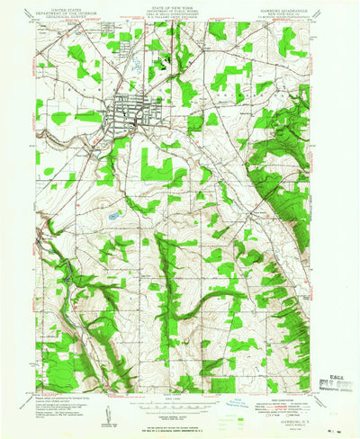 United States Geological Survey Hamburg, NY (1948, 24000-Scale) digital map