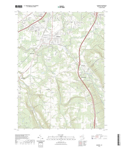 United States Geological Survey Hamburg, NY (2023, 24000-Scale) digital map