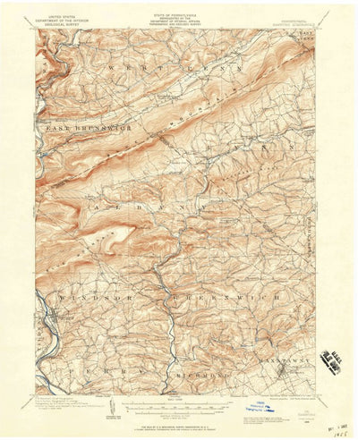United States Geological Survey Hamburg, PA (1909, 62500-Scale) digital map