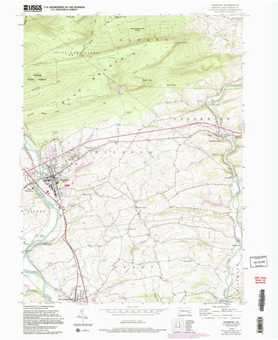 United States Geological Survey Hamburg, PA (1956, 24000-Scale) digital map