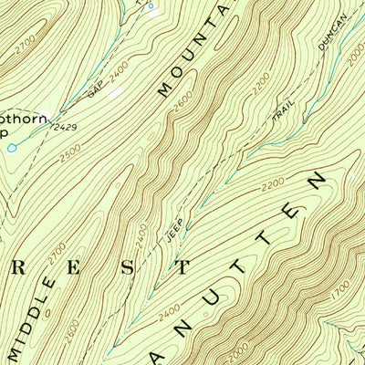 United States Geological Survey Hamburg, VA (1967, 24000-Scale) digital map