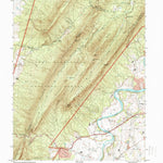 United States Geological Survey Hamburg, VA (1997, 24000-Scale) digital map