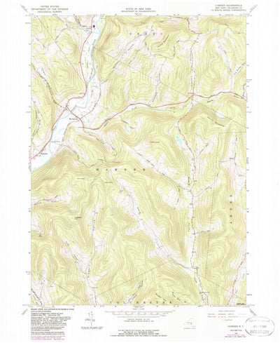 United States Geological Survey Hamden, NY (1965, 24000-Scale) digital map