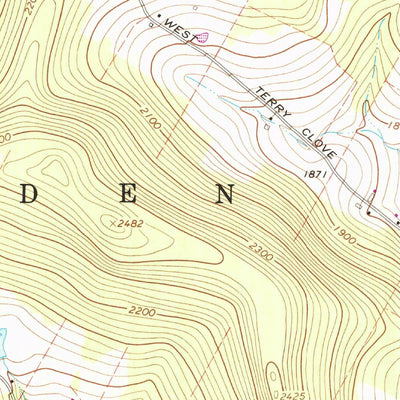 United States Geological Survey Hamden, NY (1965, 24000-Scale) digital map