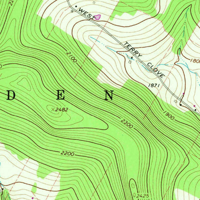 United States Geological Survey Hamden, NY (1982, 24000-Scale) digital map
