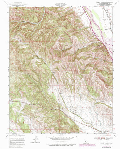United States Geological Survey Hames Valley, CA (1949, 24000-Scale) digital map