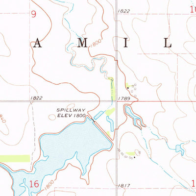 United States Geological Survey Hamill, SD (1971, 24000-Scale) digital map