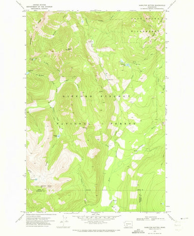 United States Geological Survey Hamilton Buttes, WA (1970, 24000-Scale) digital map
