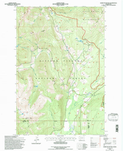 United States Geological Survey Hamilton Buttes, WA (1994, 24000-Scale) digital map