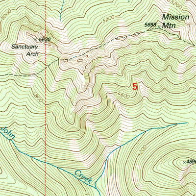 United States Geological Survey Hamilton Buttes, WA (1994, 24000-Scale) digital map