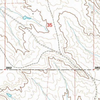 United States Geological Survey Hamilton Draw, MT (1995, 24000-Scale) digital map