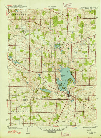 United States Geological Survey Hamilton, IN (1948, 24000-Scale) digital map