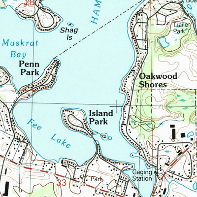 United States Geological Survey Hamilton, IN (1992, 24000-Scale) digital map