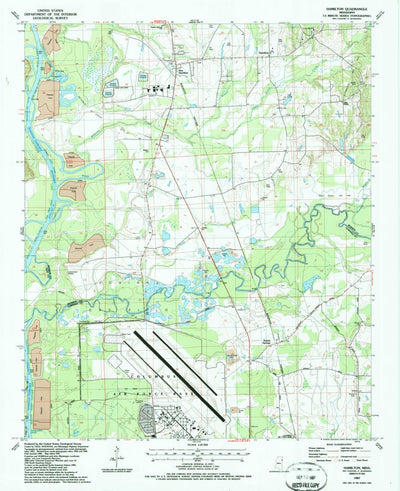 United States Geological Survey Hamilton, MS (1987, 24000-Scale) digital map