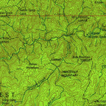 United States Geological Survey Hamilton, MT-ID (1960, 250000-Scale) digital map