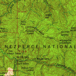 United States Geological Survey Hamilton, MT-ID (1960, 250000-Scale) digital map