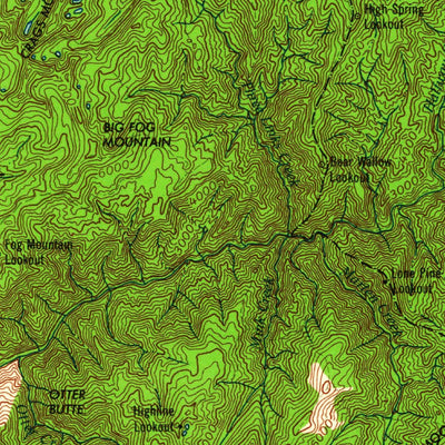 United States Geological Survey Hamilton, MT-ID (1964, 250000-Scale) digital map