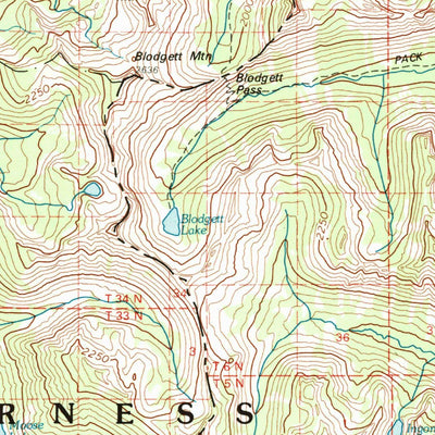 United States Geological Survey Hamilton, MT-ID (1980, 100000-Scale) digital map