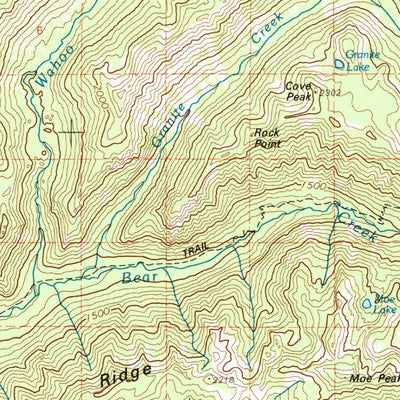United States Geological Survey Hamilton, MT-ID (1980, 100000-Scale) digital map